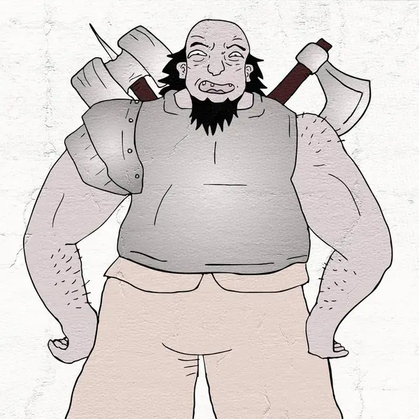 Güçlü savaşçının yaratıcı tasarımı