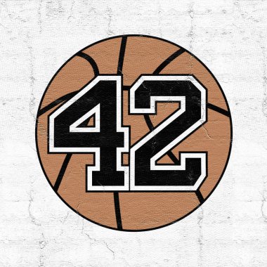 42 numaralı basketbol sembolünün orijinal görüntüsü.