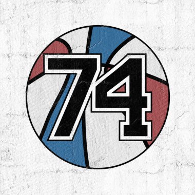 74 numaralı basketbol sembolünün orijinal görüntüsü.