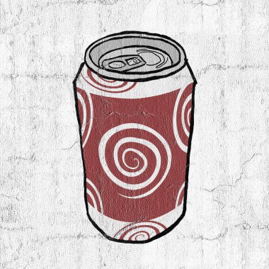 İçki metal kutusunun orijinal görüntüsü