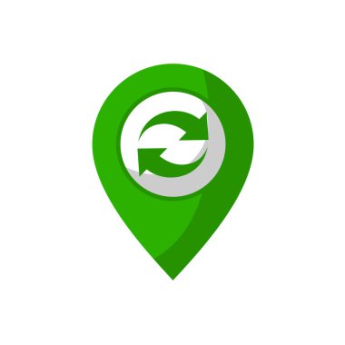 Geri dönüşüm bölgesi konum tasarımının yaratıcı tasarımı