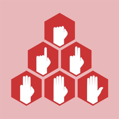 El sayma sembolünün yaratıcı tasarımı