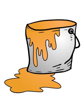 Turuncu boyanın yaratıcı tasarımı