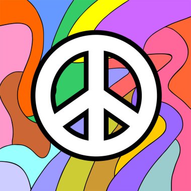 Barış sembolünün yaratıcı tasarımı