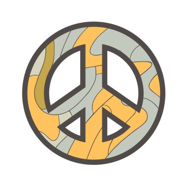 Barış sembolünün yaratıcı tasarımı