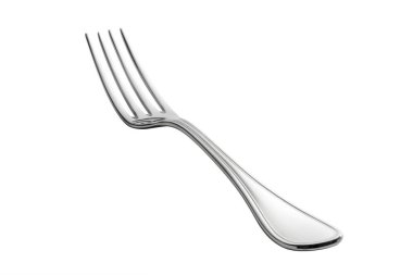 Boş çelik beyaz arka plan üzerinde izole çatal