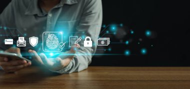 İnternet güvenliği ve siber güvenlik dijital teknoloji bilgisayar kavramı. Kullanıcı parola gizlilik erişimi koruması. Hackerlar için iş güvenliği ağı kasası. Datum güvenlik bilgi sistemi, Padlock korumasıName