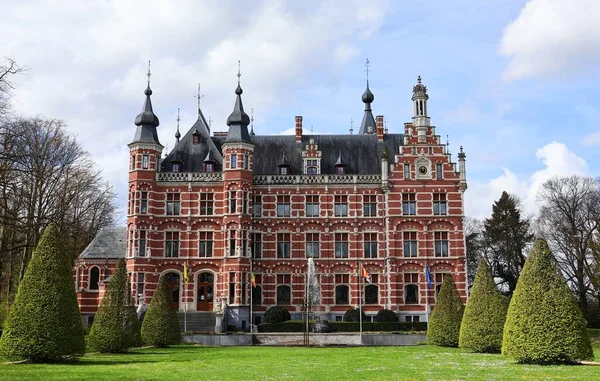 Westerlo Belgia 2023 Zamek Jeanne Merode Westerlo Belgia Urząd Miasta — Zdjęcie stockowe