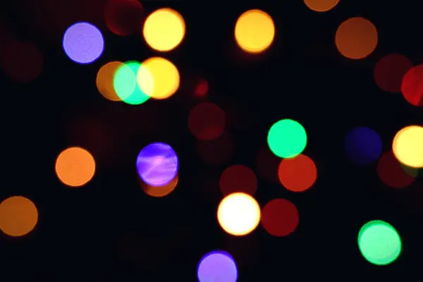 Renkli bokeh ışıkları. Festive bokeh arkaplanı.