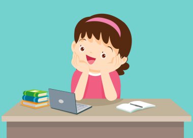 Mutlu çocuklar oturup çenelerini dinlendirirler.