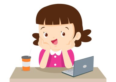 Mutlu çocuklar oturup çenelerini dinlendirirler.