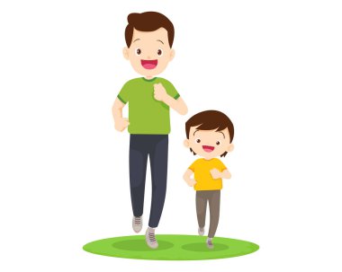 Mutlu Aile Spor Faaliyetleri. Anne, baba ve çocuk evde sabah egzersizi yapıyor. Baba, Anne ve Küçük Oğul Spor Salonu, Sağlıklı Yaşam Tarzı