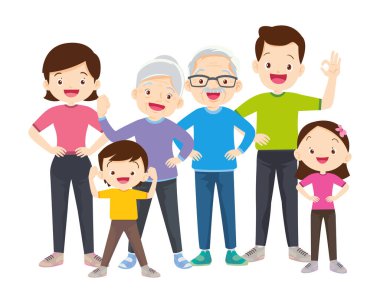 Mutlu Aile Spor Faaliyetleri. Anne, baba ve çocuk evde sabah egzersizi yapıyor. Baba, Anne ve Küçük Oğul Spor Salonu, Sağlıklı Yaşam Tarzı