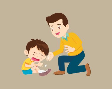 Aileleri olan üzgün çocukları teselli etmek