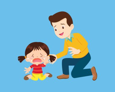Aileleri olan üzgün çocukları teselli etmek