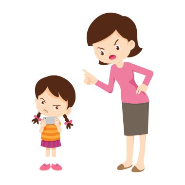 Aile, bağımlı telefona kızıyor.