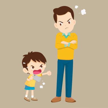 Aile, bağımlı telefona kızıyor.