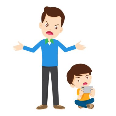 Aile, bağımlı telefona kızıyor.