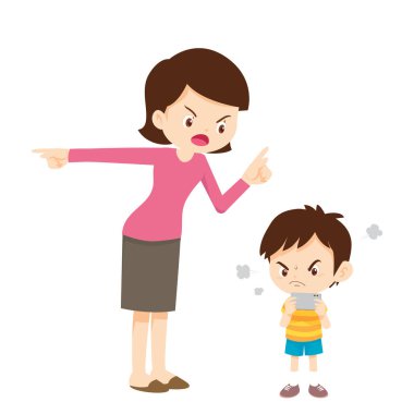 Aile, bağımlı telefona kızıyor.