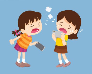 kızgın çocuk bağımlı cep telefonu