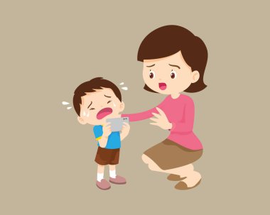 Aileleri olan üzgün çocukları teselli etmek