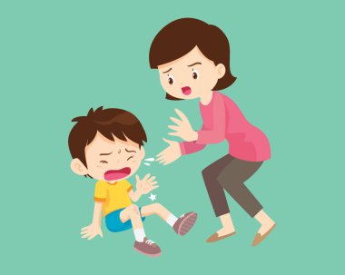3 numaralı ebeveyni olan üzgün çocukları teselli etmek.