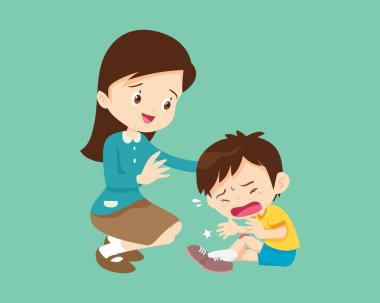 Aileleri olan üzgün çocukları teselli etmek