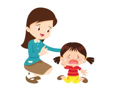 Aileleri olan üzgün çocukları teselli etmek