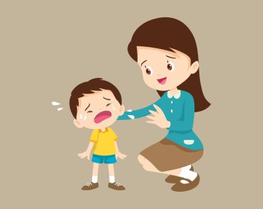 Üzgün çocukların aileleri ya da öğretmenleriyle ağlaması rahatlatıcı.