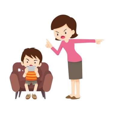 Aile, bağımlı telefona kızıyor.
