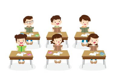 sınıftaki öğrenciler ve öğretmenler eğitim kavramını öğreniyorlar