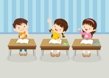 sınıftaki öğrenciler ve öğretmenler eğitim kavramını öğreniyorlar