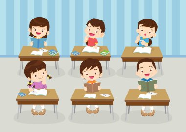 sınıftaki öğrenciler ve öğretmenler eğitim kavramını öğreniyorlar