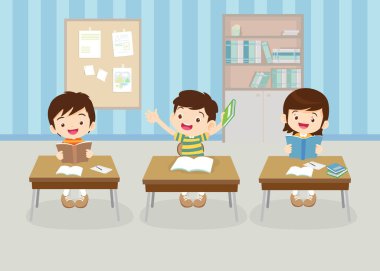 sınıftaki öğrenciler ve öğretmenler eğitim kavramını öğreniyorlar