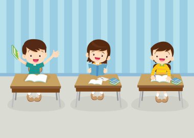 sınıftaki öğrenciler ve öğretmenler eğitim kavramını öğreniyorlar