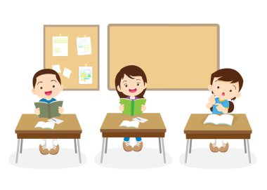 sınıftaki öğrenciler ve öğretmenler eğitim kavramını öğreniyorlar