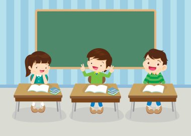 sınıftaki öğrenciler ve öğretmenler eğitim kavramını öğreniyorlar