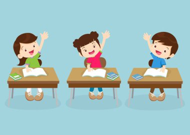 sınıftaki öğrenciler ve öğretmenler eğitim kavramını öğreniyorlar