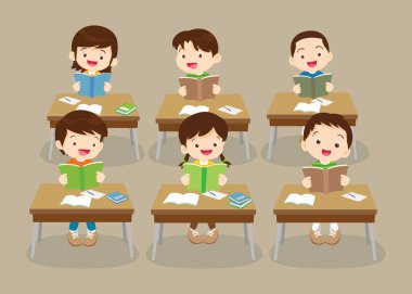 sınıftaki öğrenciler ve öğretmenler eğitim kavramını öğreniyorlar