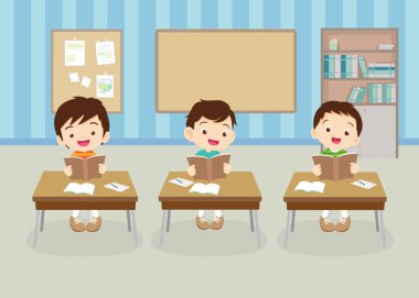 sınıftaki öğrenciler ve öğretmenler eğitim kavramını öğreniyorlar