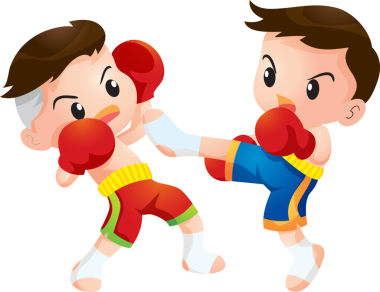 Tatlı Taylandlı boksör çocuklar dövüşüyor.