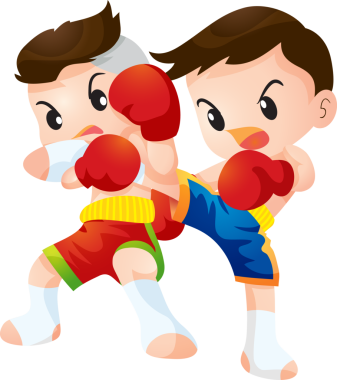 Tatlı Taylandlı boksör çocuklar dövüşüyor.