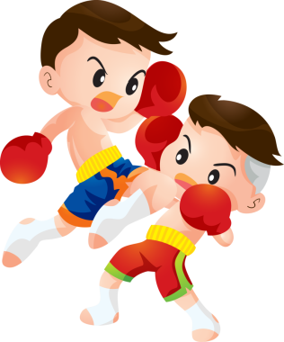 Tatlı Taylandlı boksör çocuklar dövüşüyor.