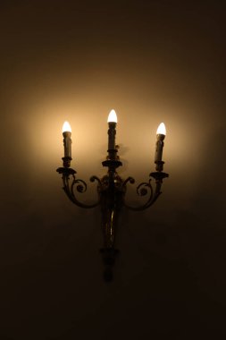 Eski Vintage Styled Three Wall Candles with Modern Electricity Suppled Power