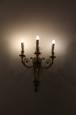 Eski Vintage Styled Three Wall Candles with Modern Electricity Suppled Power