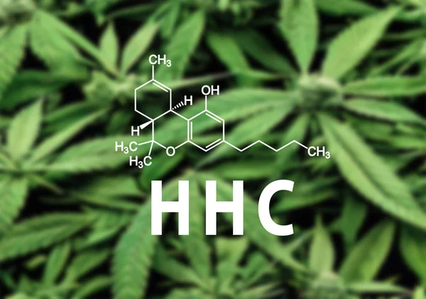 Hhc Hexahydrocannabinol Canabinóide Semi Sintético Psicoactivo Com Estrutura Química — Fotografia de Stock