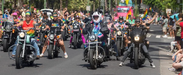 stock image Honolulu, Hawaii, Oct 15, 2022 - Gay Pride Paraide - motorcycles march.