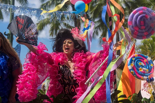 Honolulu Hawaje Października 2022 Gay Pride Paraide Marsz Platformie — Zdjęcie stockowe