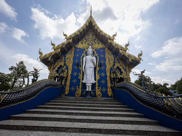 Wat Rong Suea Ten Mais Conhecido Como Blue Temple Está — Fotografia de Stock