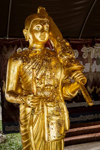 Iconicul Wat Phra Singh Este Templu Budist Din Secolul Xiv — Fotografie, imagine de stoc